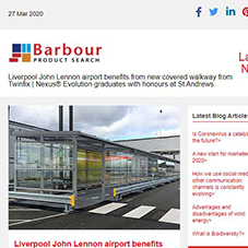 Liverpool John Lennon airport benefits from new covered walkway from Twinfix | Nexus® Evolution graduates with honours at St Andrews