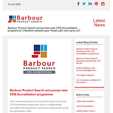 Barbour Product Search announces new CPD Accreditation programme | Hamilton Litestat says Keep calm and carry on!
