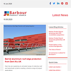 Barrial aluminium roof edge protection from Dani Alu UK | EcoCooling solution to help prevent Covid-19 spread at Ely hospital