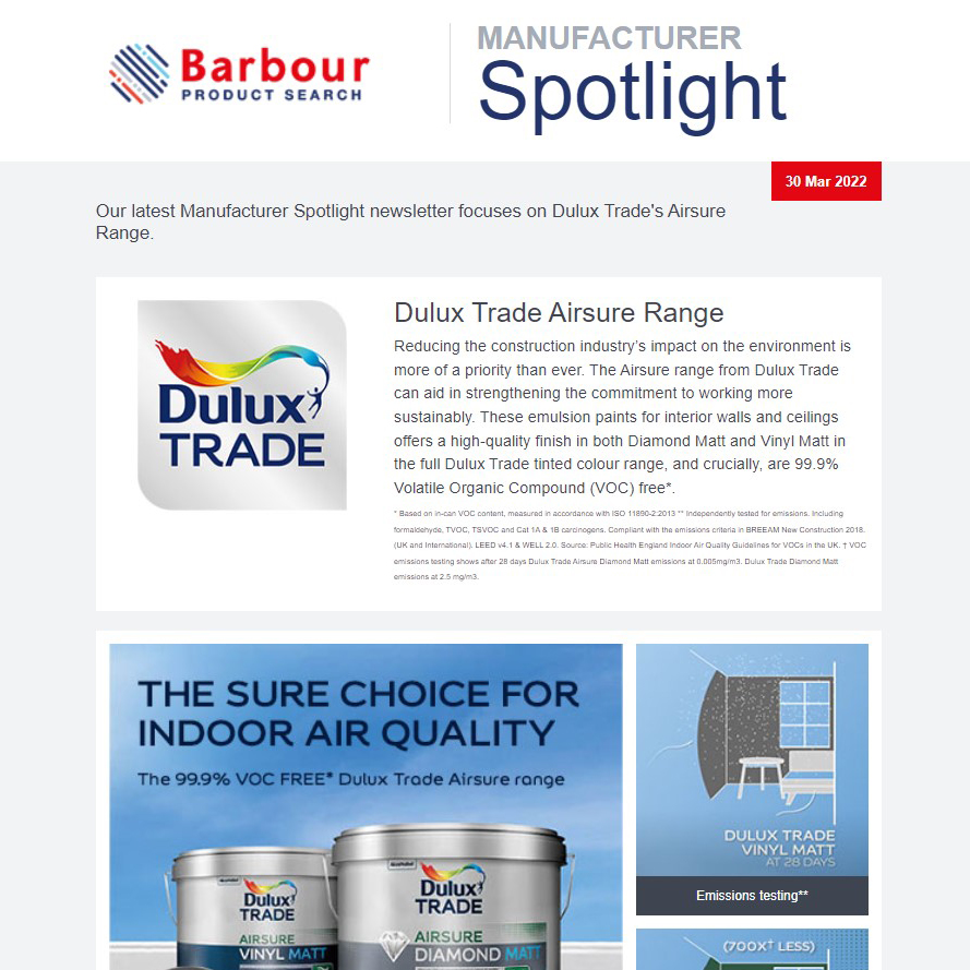 Manufacturer Spotlight | Dulux Trade Airsure Range